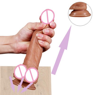 Nuevo diseño Smart Wholesale Sex Hand Penis Hombres Fantasía Realista De Silicio Sexy Pictures En forma de tamaño real Cubierta de consolador