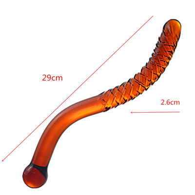 Dibujo de vidrio en forma de cristal para vagina.