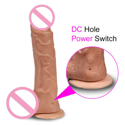 8 pulgadas Mujeres juguetes sexuales Dildo Sensación de la piel Tranporante líquido de silicona Dildo