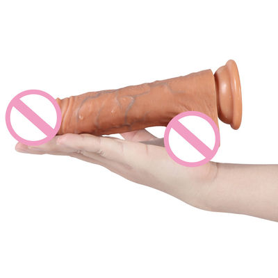 8 pulgadas Youjizz Com Lesbiana Mujer Dildo Espeso Vibrator de silicona