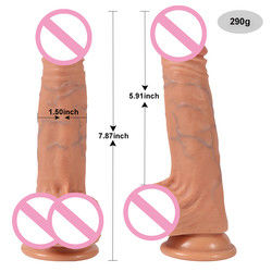 8 pulgadas Youjizz Com Lesbiana Mujer Dildo Espeso Vibrator de silicona