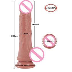 8.26 pulgadas realista de dildo pene artificial Xnxx juguete sexual puño porno de dildo para hombres vagina