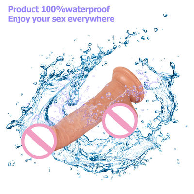 Dildo de silicona hecha en casa de 7.48 pulgadas Realista 7.48 pulgadas Vibrator para mujer