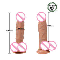350 gramos de pene silicona realista de dildo 350 gramos de mujeres juguetes sexuales a prueba de agua
