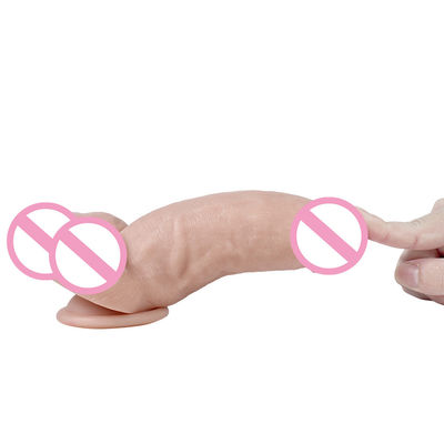 215 mm Penis Mujeres Juguetes sexuales Realista Calidad médica Silicona Dildo Silicona de caucho