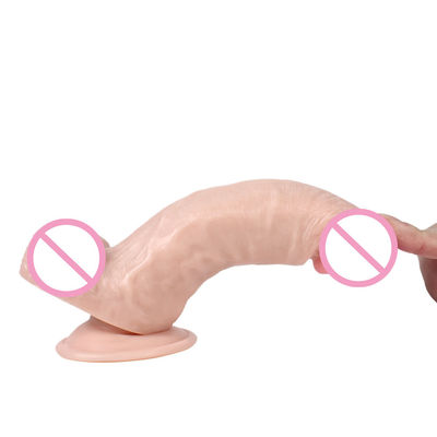 Penis masculino realista Dildo 17,5 x 3,5 cm Mujeres adultas juguetes sexuales líquido suave silicona