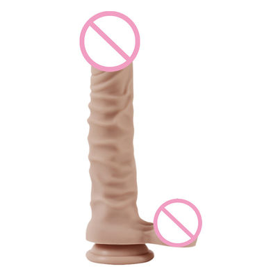 350g 215mm grueso Mujeres Dildos líquidos Silicona Extra suave Dildos de goma juguetes sexuales