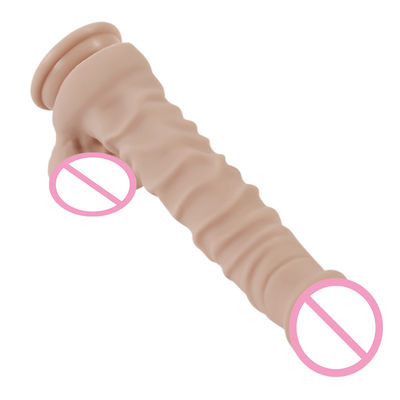 350g 215mm grueso Mujeres Dildos líquidos Silicona Extra suave Dildos de goma juguetes sexuales