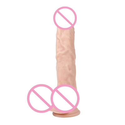 Pvc Marrón Hombre Realista Dildo Silicona Grande Dildo de Succión Fuerte Taza Manos libres