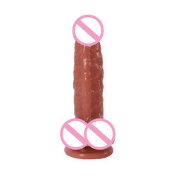 21.5 X 4cm Mujeres Realista Dildo Blanda Silicona Dildo a prueba de agua
