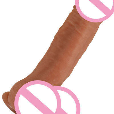 Inodoro masculino realista dildo líquido suave silicona de goma pene mujer dildo