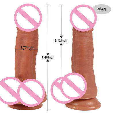 Inodoro masculino realista dildo líquido suave silicona de goma pene mujer dildo
