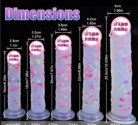 21.5 X 4cm Realista Dildo de caucho pene artificial anal masculino líquido suave silicona