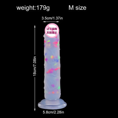 21.5 X 4cm Realista Dildo de caucho pene artificial anal masculino líquido suave silicona