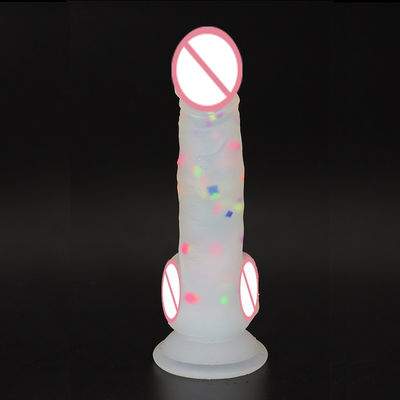18 X 4cm Pene Hombre Silicona Juguetes sexuales de caucho Realista pene consolador para mujer