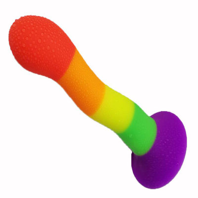 Dildo líquido de silicona de goma de silicona impermeable 18 x 4cm enorme realista