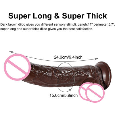 10 pulgadas Xxl Realista Dildos Doble Dildos Personalizados Gummy Real Siento Gordo Perro Pollo