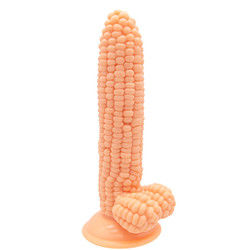 Enormecedorildo realista en forma de maíz pene de maíz de mazorca dildo 245g
