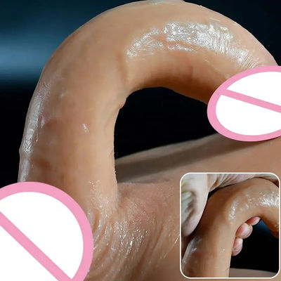 Los hombres ropa interior masculino pene artificial correa en calzoncillos de dildo hueco sólido 820g