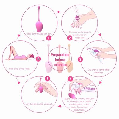 Vibrator de bolas de Kegel de silicona Vibrator de bolas de ajuste de Kegel con peso Vibrator de vagina anal