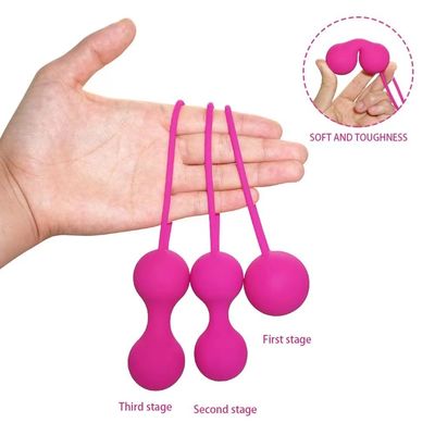 Bolos de Kegel de acoplamiento Vibrator de silicona Ejercicio Vagina Pesos de Kegel para mujeres