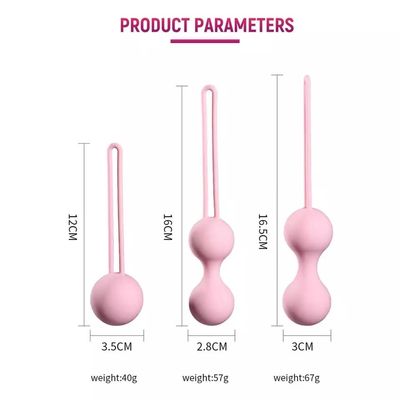 Bolos de Kegel de acoplamiento Vibrator de silicona Ejercicio Vagina Pesos de Kegel para mujeres