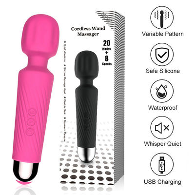 Mujeres sin cables juguete sexual recargable adulto cristal clítoris mini varita vaginal vibrador