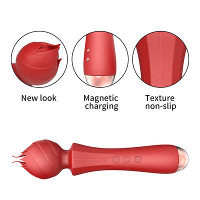 Cargador USB Vibrator de punto G grande 24cm Vibrator de mano de coño sexy 238g