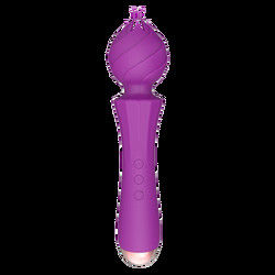 Cargador USB Vibrator de punto G grande 24cm Vibrator de mano de coño sexy 238g