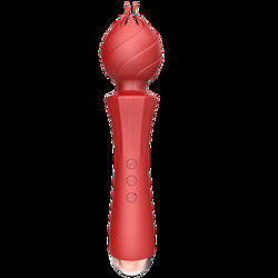 Cargador USB Vibrator de punto G grande 24cm Vibrator de mano de coño sexy 238g