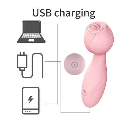 Impresión de logotipo AV Varita inalámbrica portátil 350g Mujeres Vibrator Masaje de varita