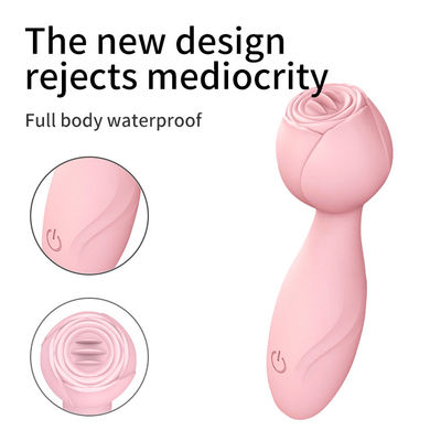 Impresión de logotipo AV Varita inalámbrica portátil 350g Mujeres Vibrator Masaje de varita