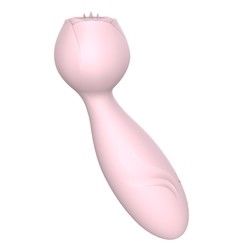 Impresión de logotipo AV Varita inalámbrica portátil 350g Mujeres Vibrator Masaje de varita