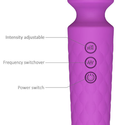 Dispositivo de masaje de vibración de 8 velocidades 205mm G Spot Vibrator de juguete sexual cuerpo coño