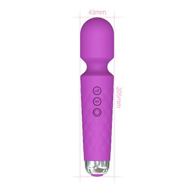 Dispositivo de masaje de vibración de 8 velocidades 205mm G Spot Vibrator de juguete sexual cuerpo coño