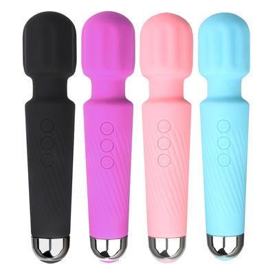 Mujer juguetes sexuales de silicona masajista varita mágica portátil vibrador recargable para el clítoris