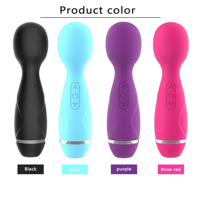 Mini Wireless Japón AV Varita Chicas chupando el coño Vibrator de varita de masaje negro