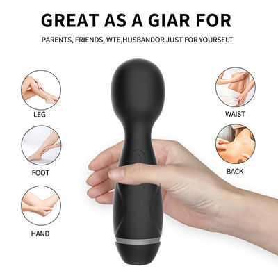 Mini Wireless Japón AV Varita Chicas chupando el coño Vibrator de varita de masaje negro