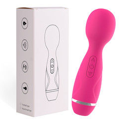 Mini Wireless Japón AV Varita Chicas chupando el coño Vibrator de varita de masaje negro