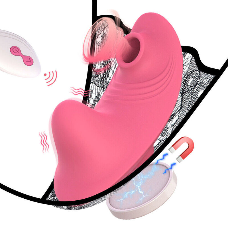 Lencería Sexy Adultos Vibratores sexuales Calzoncillos Clitoris chupador de juguete para mujer 9cm x 4.3cm