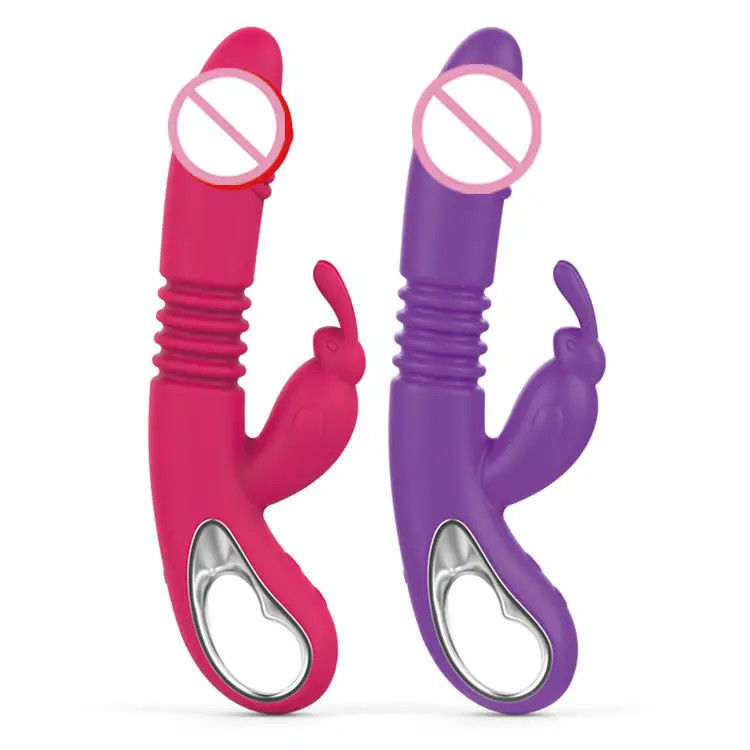 Vibrator de 12 frecuencias juguete sexual usb recargable estimulador femenino dildo telescópico calefacción