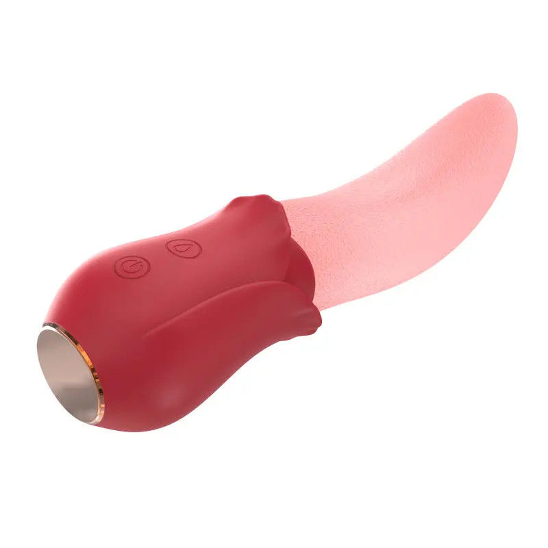 250g Rose Vibrator juguete sexual pezón portátil estimulador del clítoris larga lengua vibrador