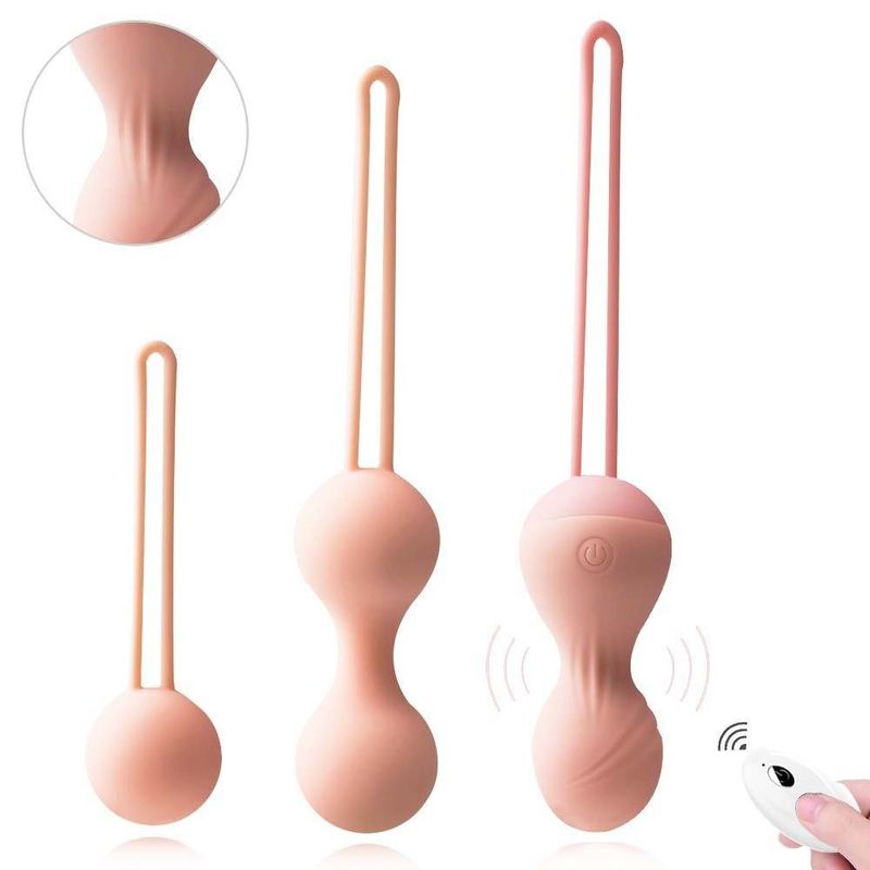 Bola de Kegel vibratoria a distancia de 20,5 x 4,3 x 4,3 cm Bola de Kegel para hombres 250g